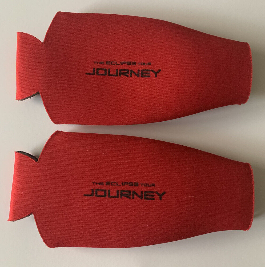 Journey Band Eclipse Tour 2011 Foreigner Lot Of 2 Beer Bottle Koozies Swag Nos