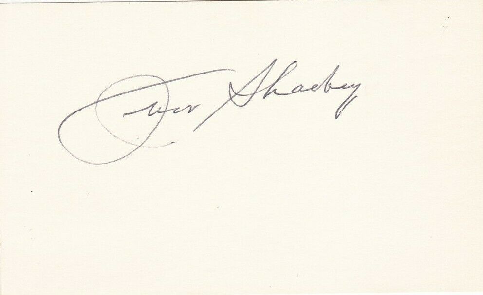 Boxing Champ Jack Sharkey Autograph Signed 3x5 Index Card  Great Sig !!