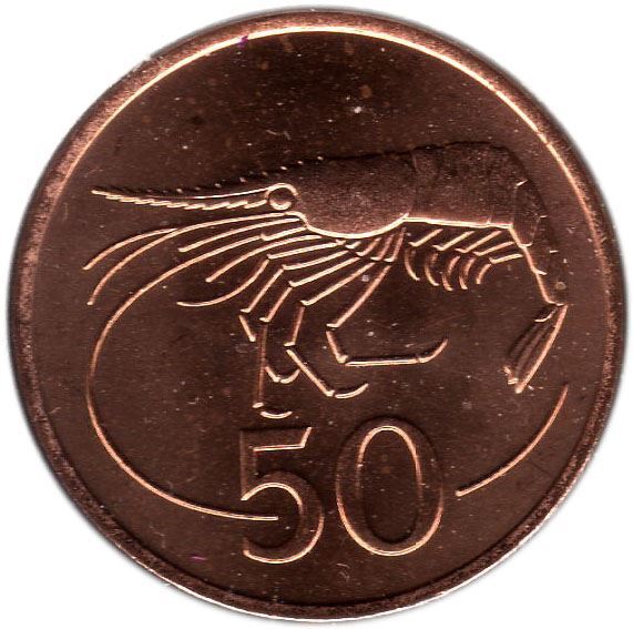 Icelander Coin Iceland 50 Aurar | Giant Bergrisi | Shrimp | 1986