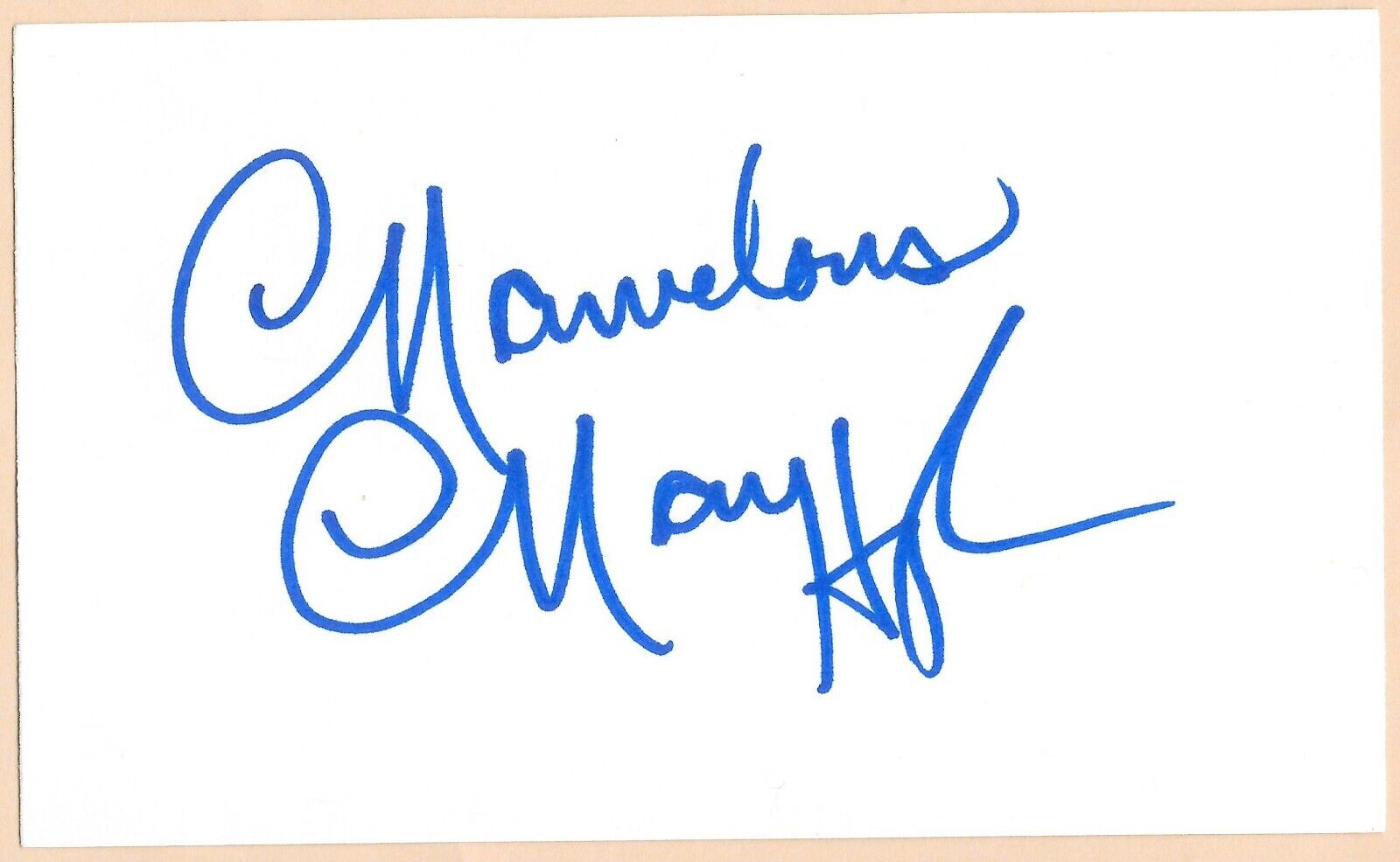 Marvelous Marvin Hagler Signed Index Card 3x5 Boxing Legend