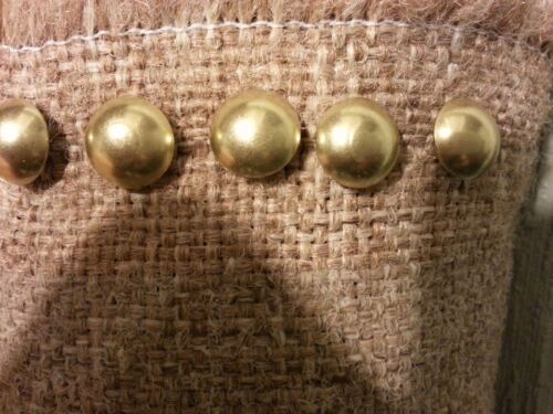 100 Brass Nails Upholstery Tacks Decorative Gilt Nail ( Made In U.s.a.)