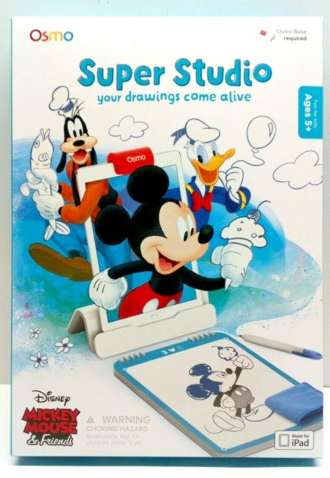 New Osmo Super Studio Mickey Mouse & Friends Ipad Game - Base Required - Drawing
