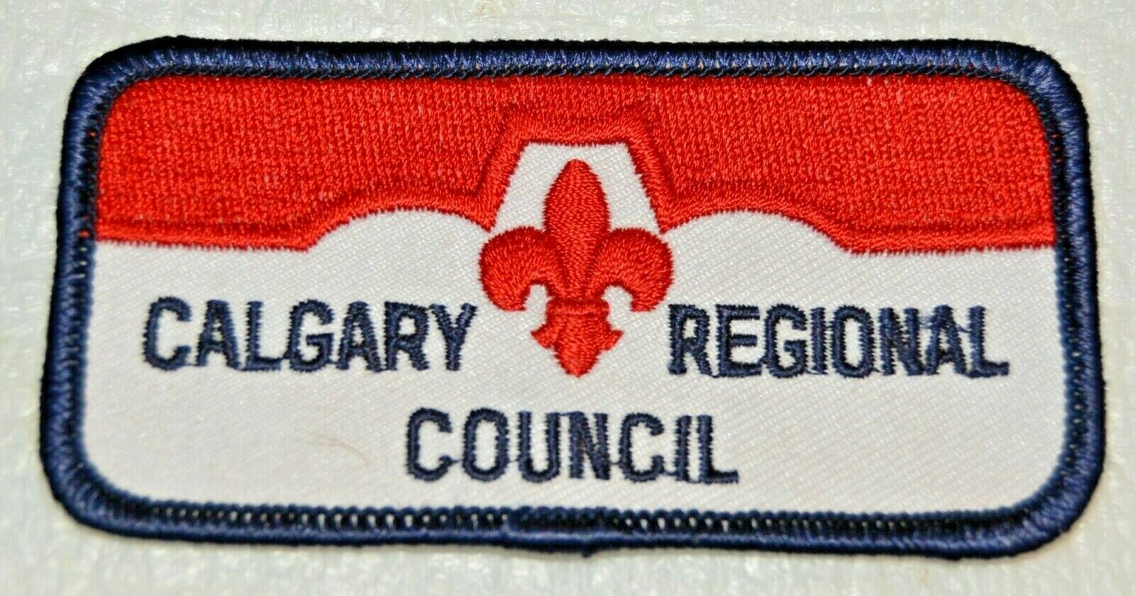 Calgary Regional Council Red Scout Emblem Boy Scout Badge Canadian (abc1f)