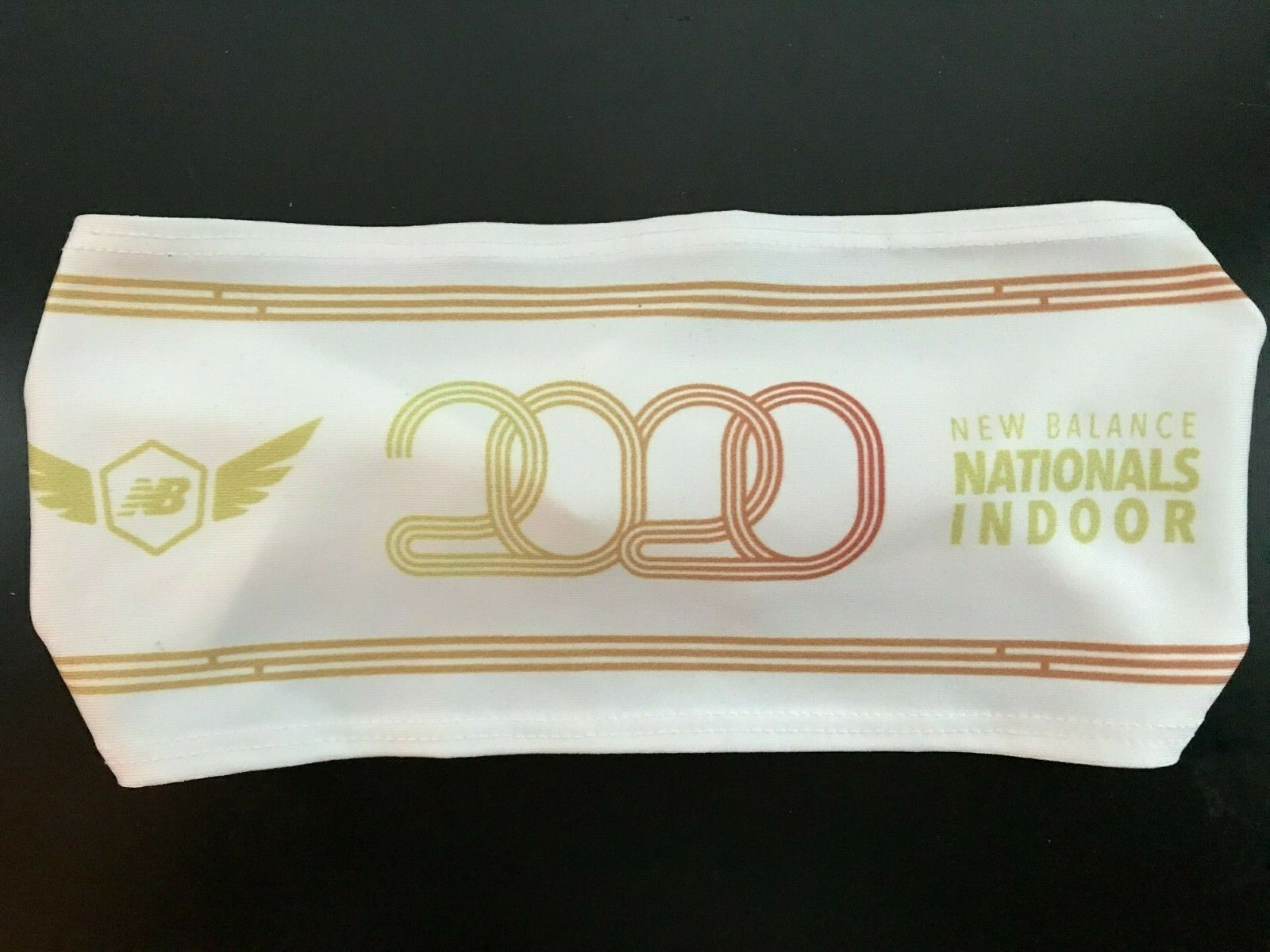 2020 Nbni New Balance Nationals Indoor Headband/sweatband. New/unused/with Tag