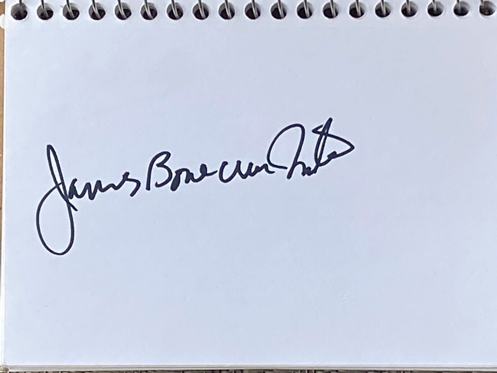 James ‘bonecrusher’ Smith Signed 4 X 6 Autographed Index Card Boxing Champion