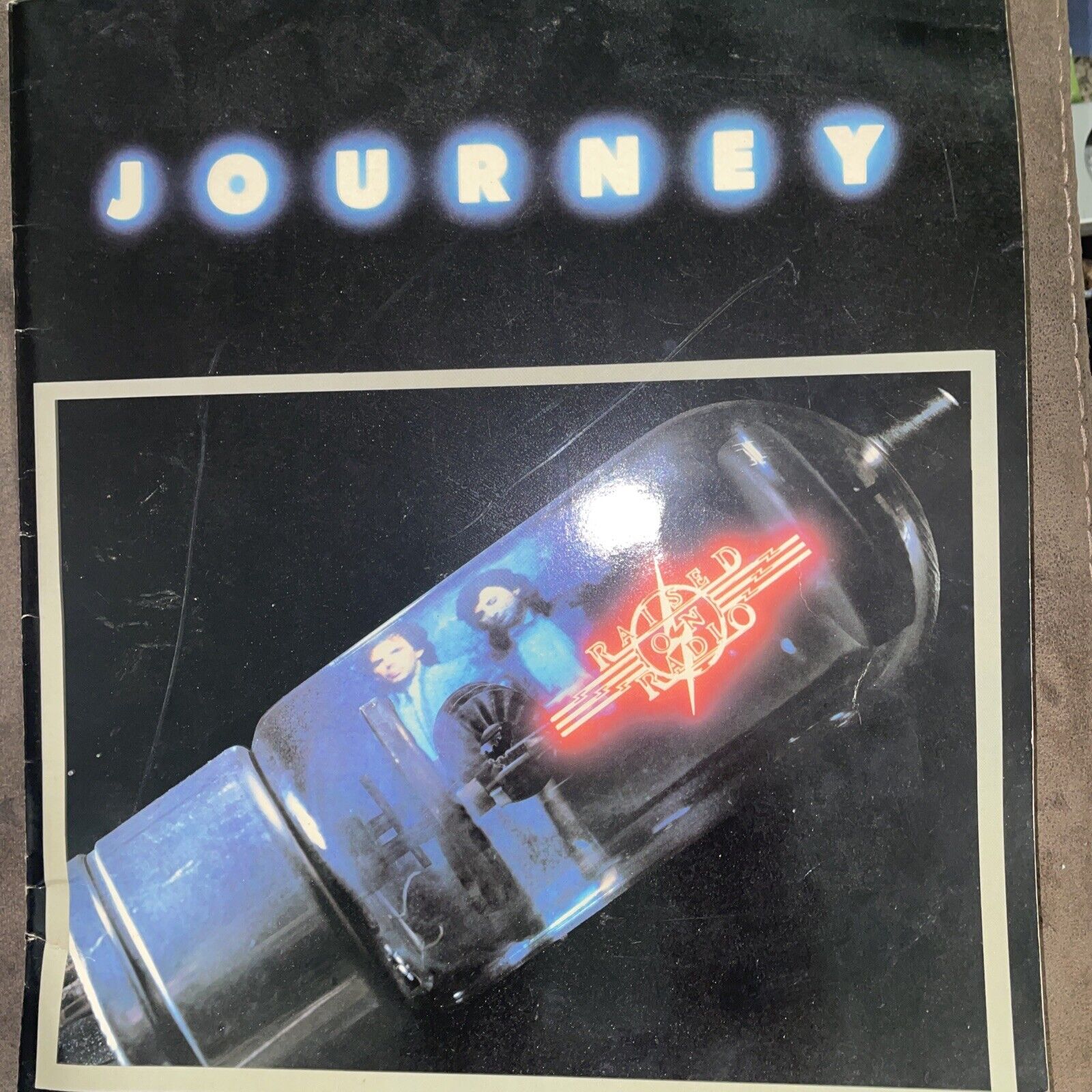 Journey Steve Perry 1986 Raised On Radio Tour Concert Program Book Rare Vintage