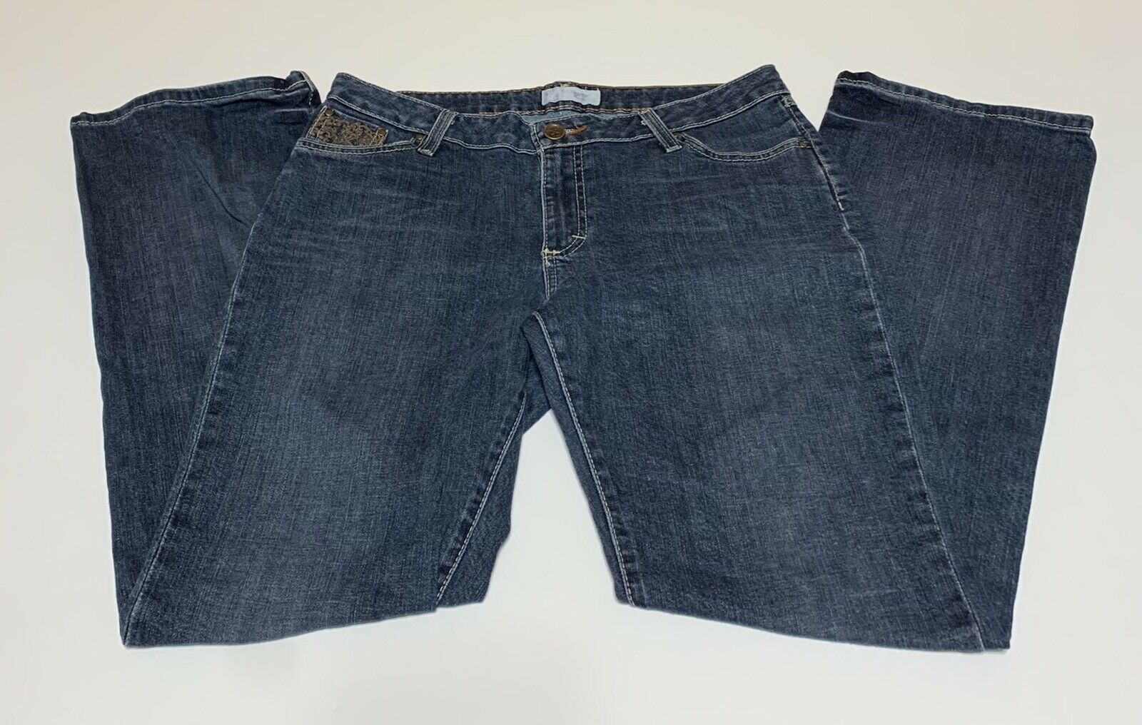 Wrangler 20x Womens Houston Slim Fit Low Rise Boot Cut Jeans Measures 34x31