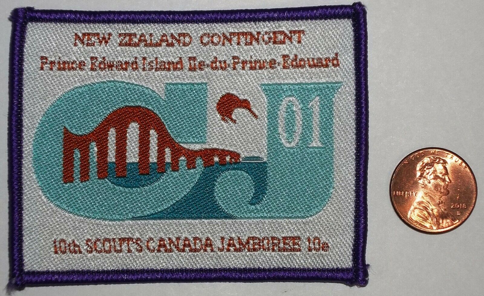 Bsa Bsc 2001 Prince Edward Island New Zealand 10th Canadian Jamboree Patch