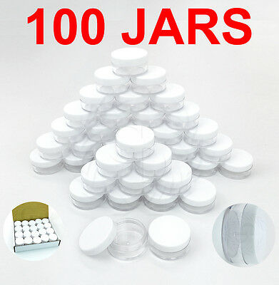 100pcs 10 Gram/10ml High Quality Makeup Cream Cosmetic Sample Jar Containers
