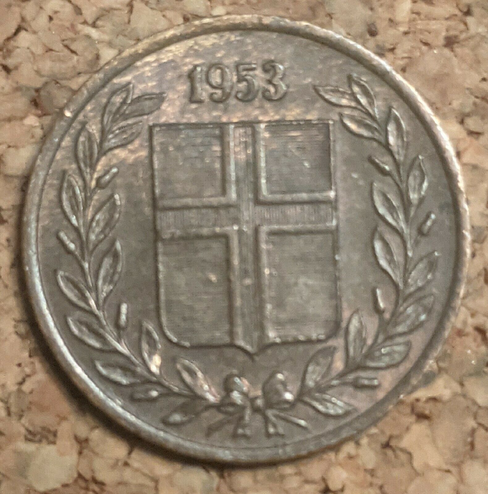 Iceland 1 Eyrir 1953 Coin