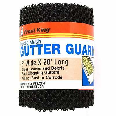 Frost King Vx620 6" X 20' Black Plastic Mesh Gutter Guard