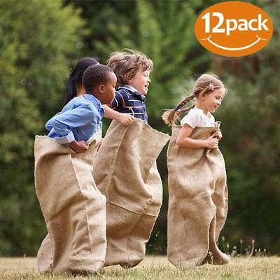 12 - 24x40 Burlap Bags, Burlap Sacks, Potato Sack Race Bags, Sandbags Gunny Sack