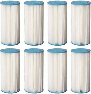 Bluonics Pleated Sediment Water Filters 8 Washable 4.5 X 10 Cartridges -5 Micron