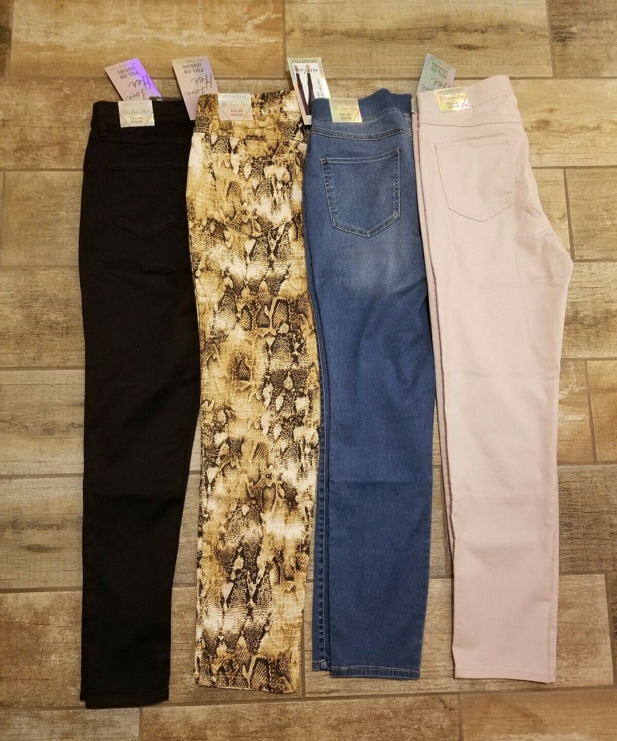 Lucy Jeans 28.5" Inseam Pull-up Jeggings Leggings High Rise Soundstyle Colors