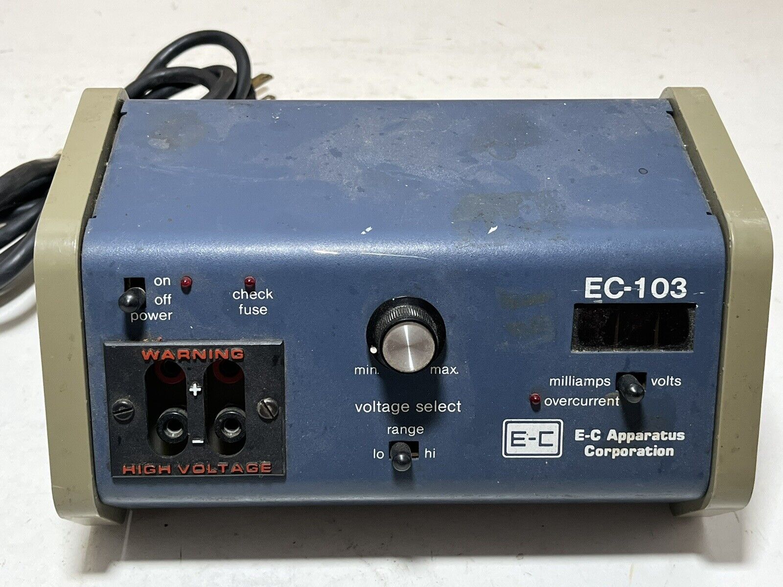 Vintage E-c Apparatus Corporation Ec-103 Power Supply