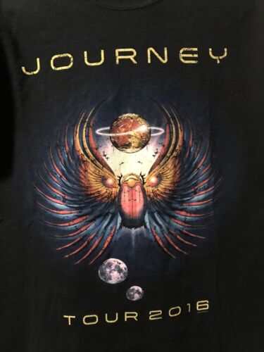 Journey Adult Medium  2016 Tour Rock Band T-shirt 100% Cotton Free Shipping