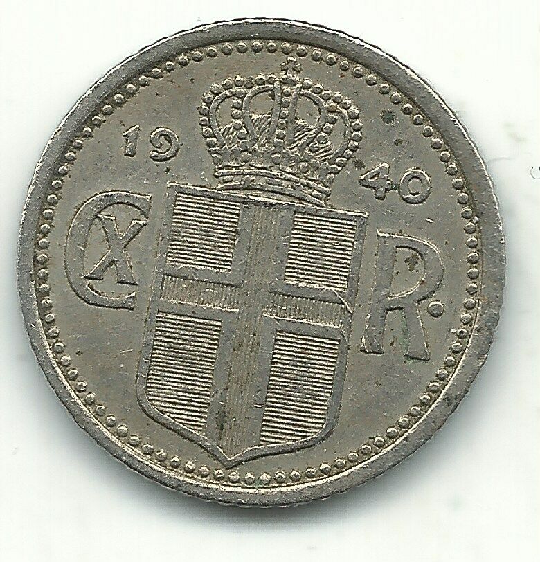 A High Grade 1940 Iceland 10 Aurar Coin-jan249