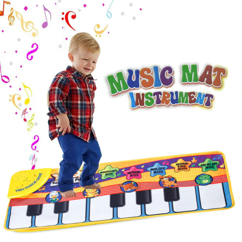 Musical Piano Mat Kids Toddler 5 Modes Play Animal Music Educational Toy Gift Us