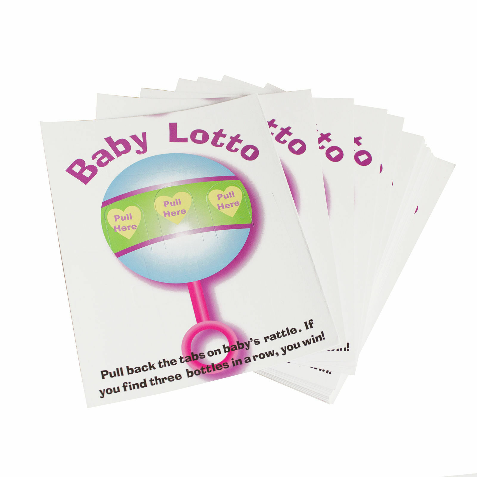 48pk Baby Shower Fun Party Lottery Games Raffle Baby Lotto Pickle Cards