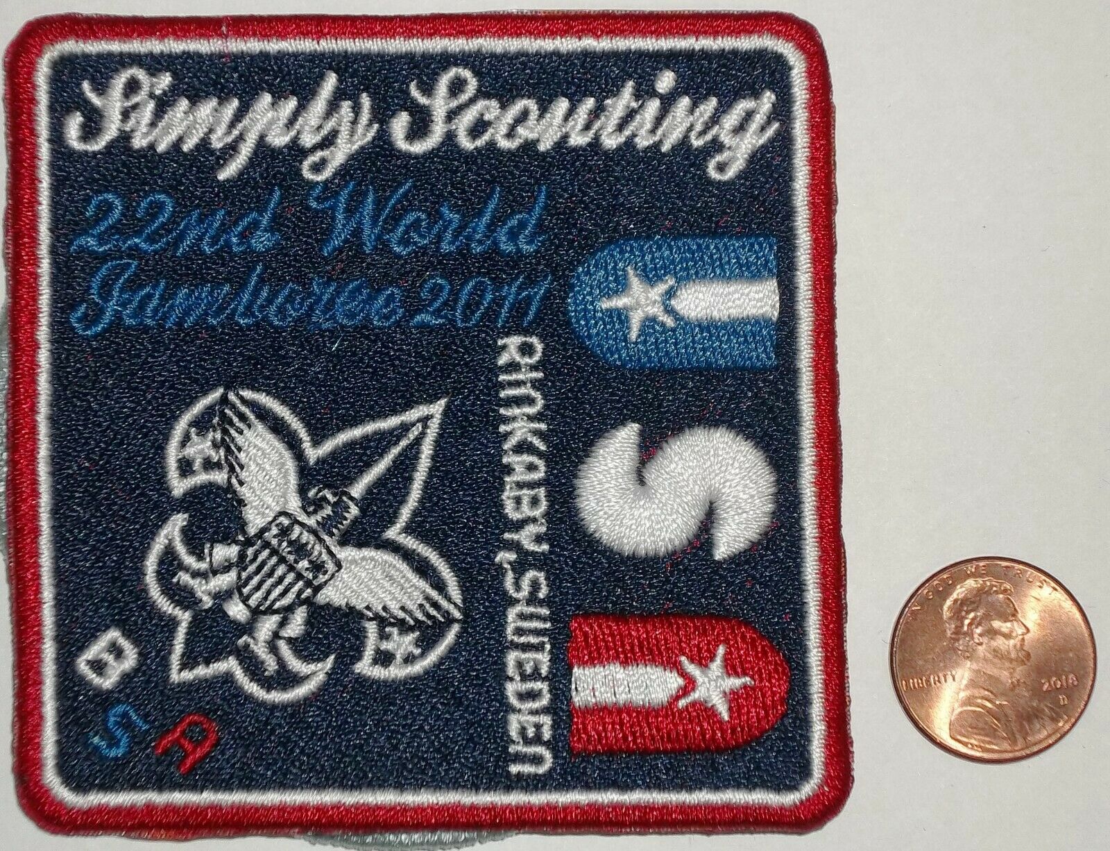 Bsa Bsc 2011 Rinkaby Sweden 22nd World Canadian Jamboree Contingent Pocket Patch