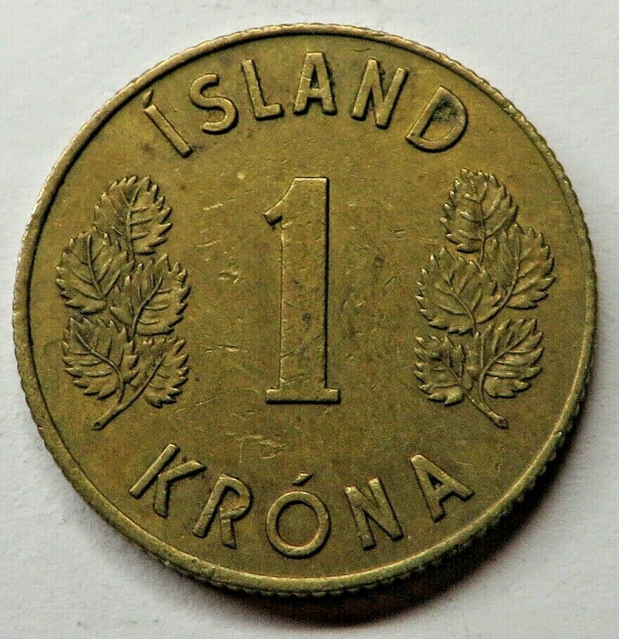 Iceland Krona 1962 Nickel-brass Km#12a