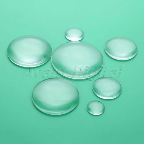 22-70mm Round Glass Cabochon Transparent Flat Back Crystal Cabochons Diy Crafts