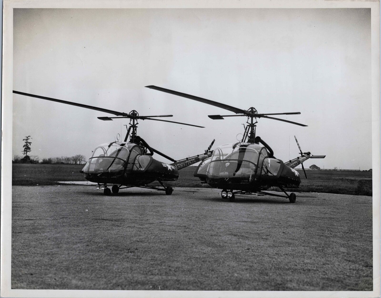 Hiller Helicopter Uh-12b Original Vintage Manufacturers Photo Us Army 3