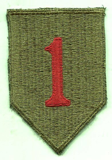 Us Army Early Vietnam Era 1st Infantry Division Color Patch Cut Edge
