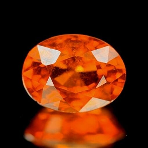 1.22 Ct ~  Reddish Orange Spessartine Garnet ~ Oval ~  Natural Gemstone