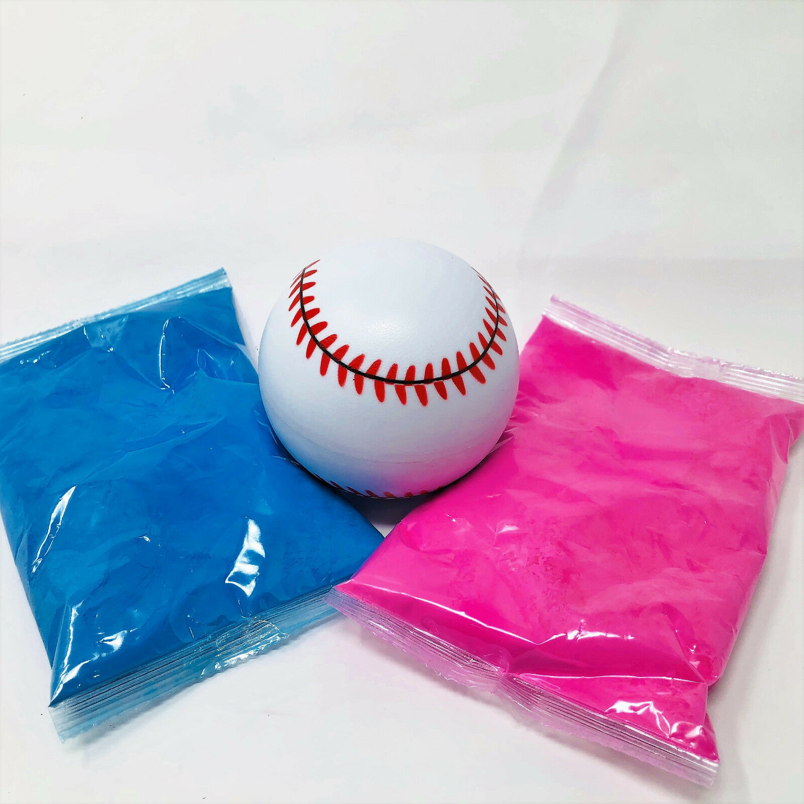 1 Gender Reveal Baseball Kit  - 1 Pink And 1 Blue Powder - Great Quality