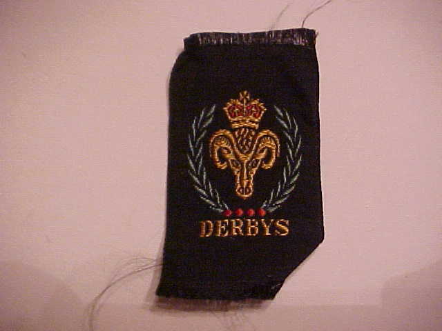 Vintage Unused United Kingdom District Badge Derbys Derbyshire Boy Scout Badge