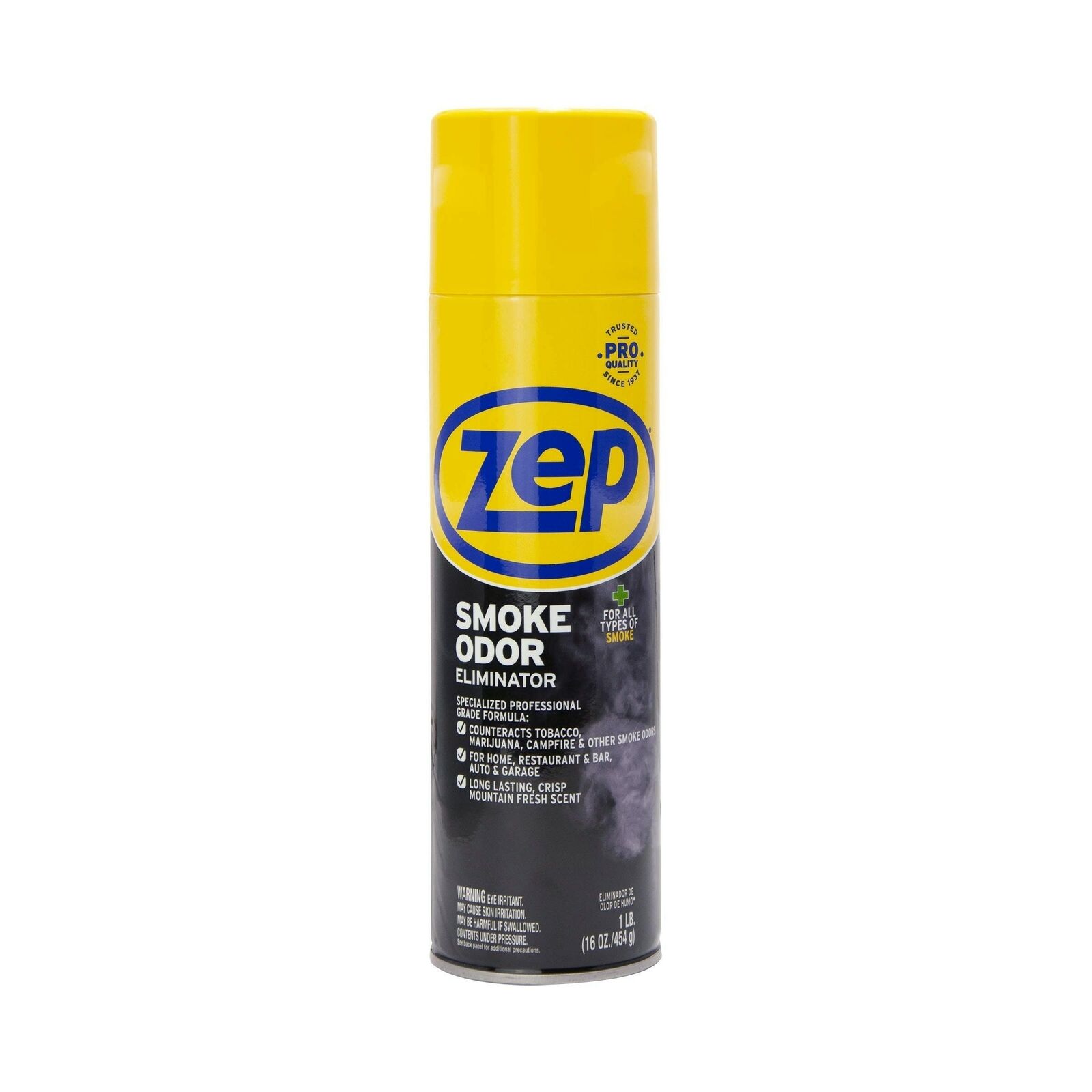 Zep Smoke Odor Eliminator Long Lasting Crisp Mountain Clean Fresh Scent 16oz 1pk