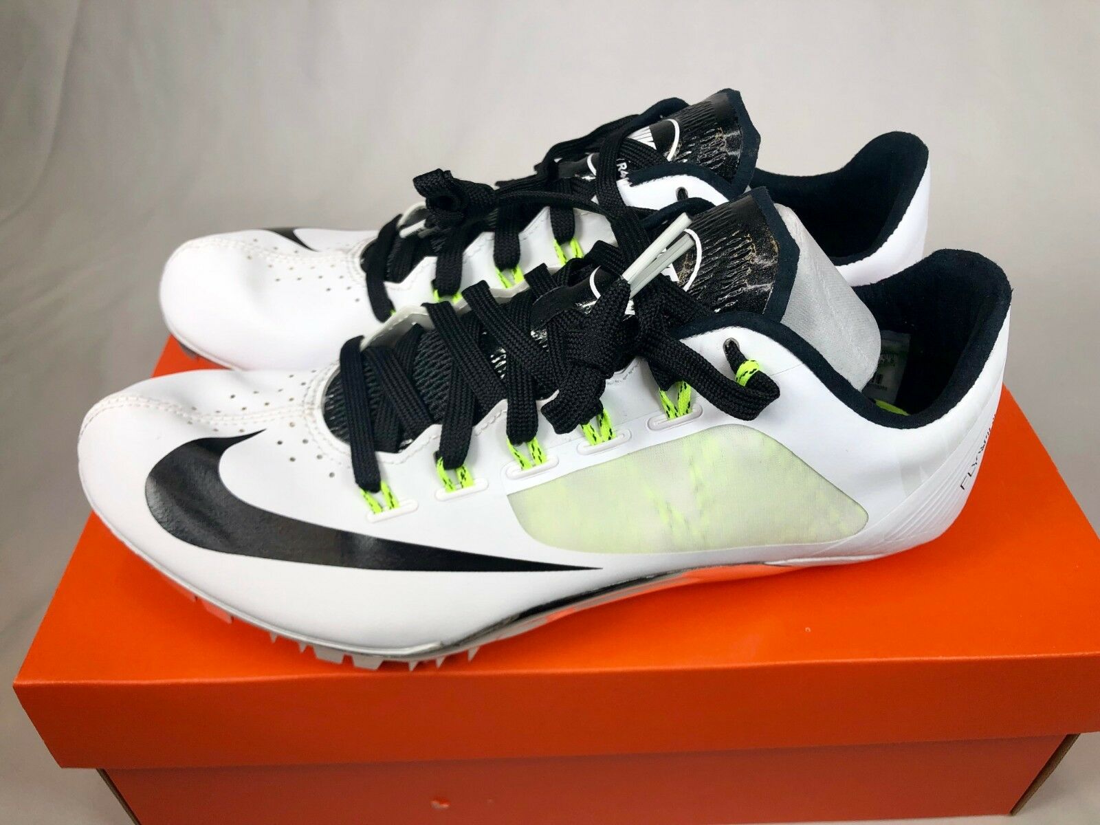 New Nike Zoom Superfly R4 Spikes Unisex Many Sizes White Black Volt