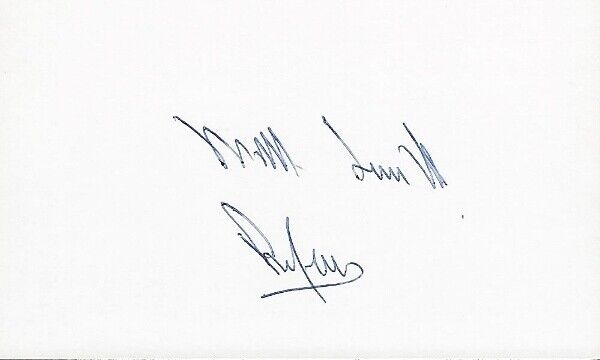 Mills Lane Signed Autographed Boxing Referee 3x5 Inch Index Card With Coa