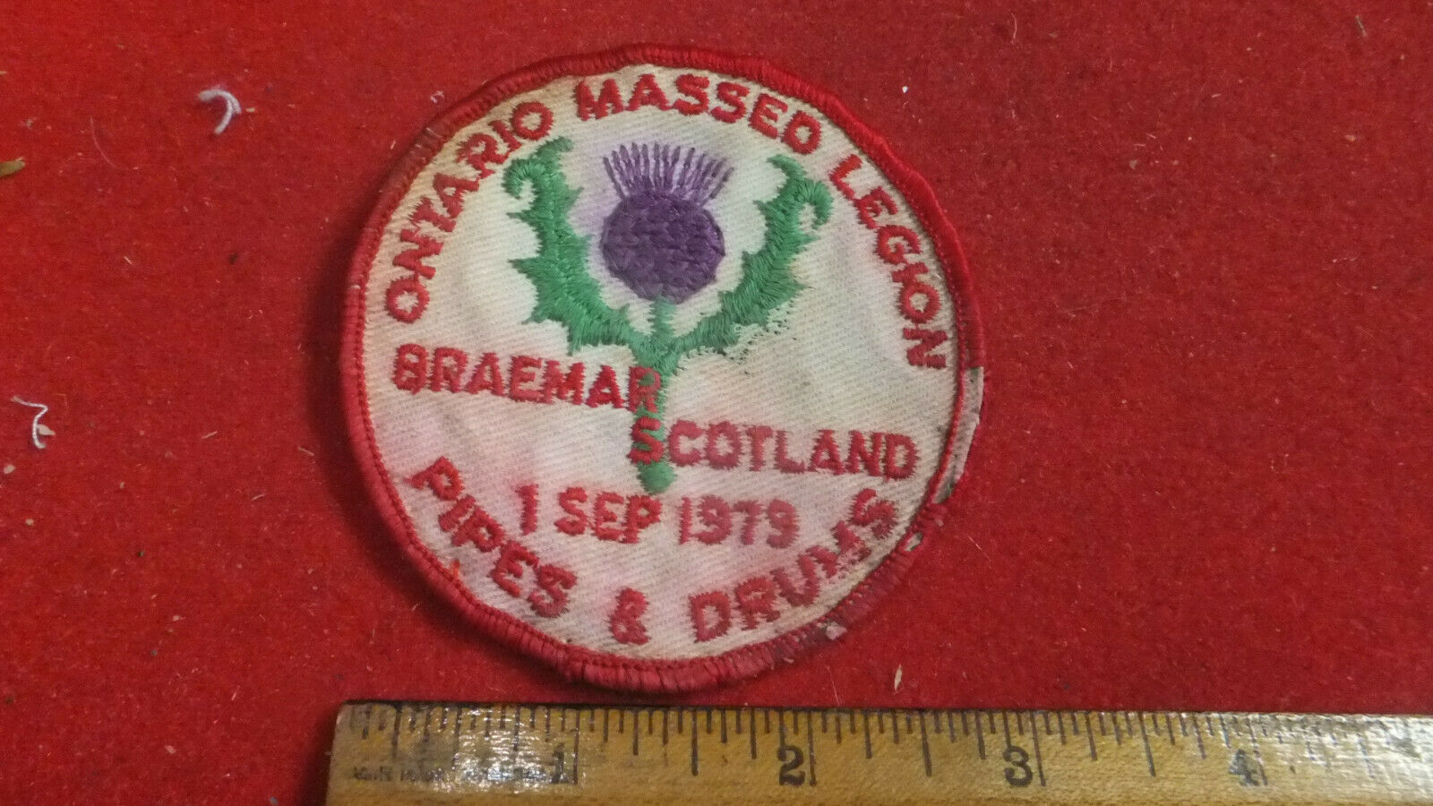 Patch -  Band / Music - Ontario Massed Legion Pipes & Drums - Scotland 1979