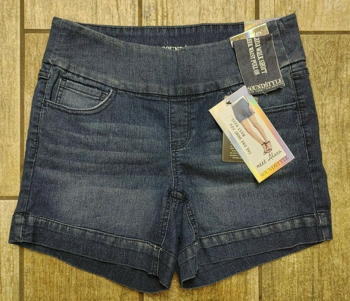 Pull-on Stretchy Jeans Walking Shorts / Bermuda / Capri Alana New Sound Style