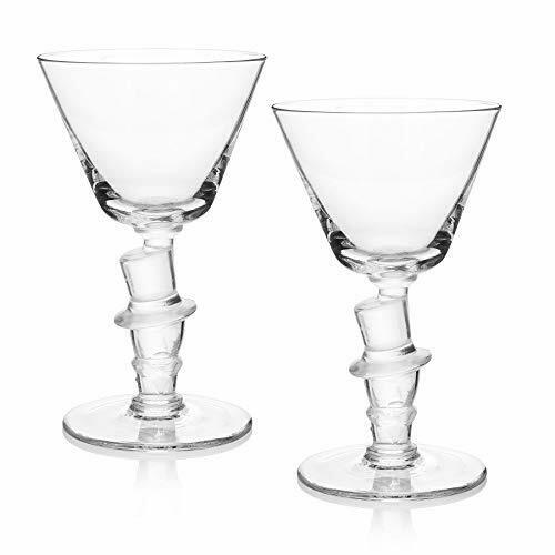 Old Knickerbocker Bar "top Hat" Cocktail Glass Gift Box Of 2