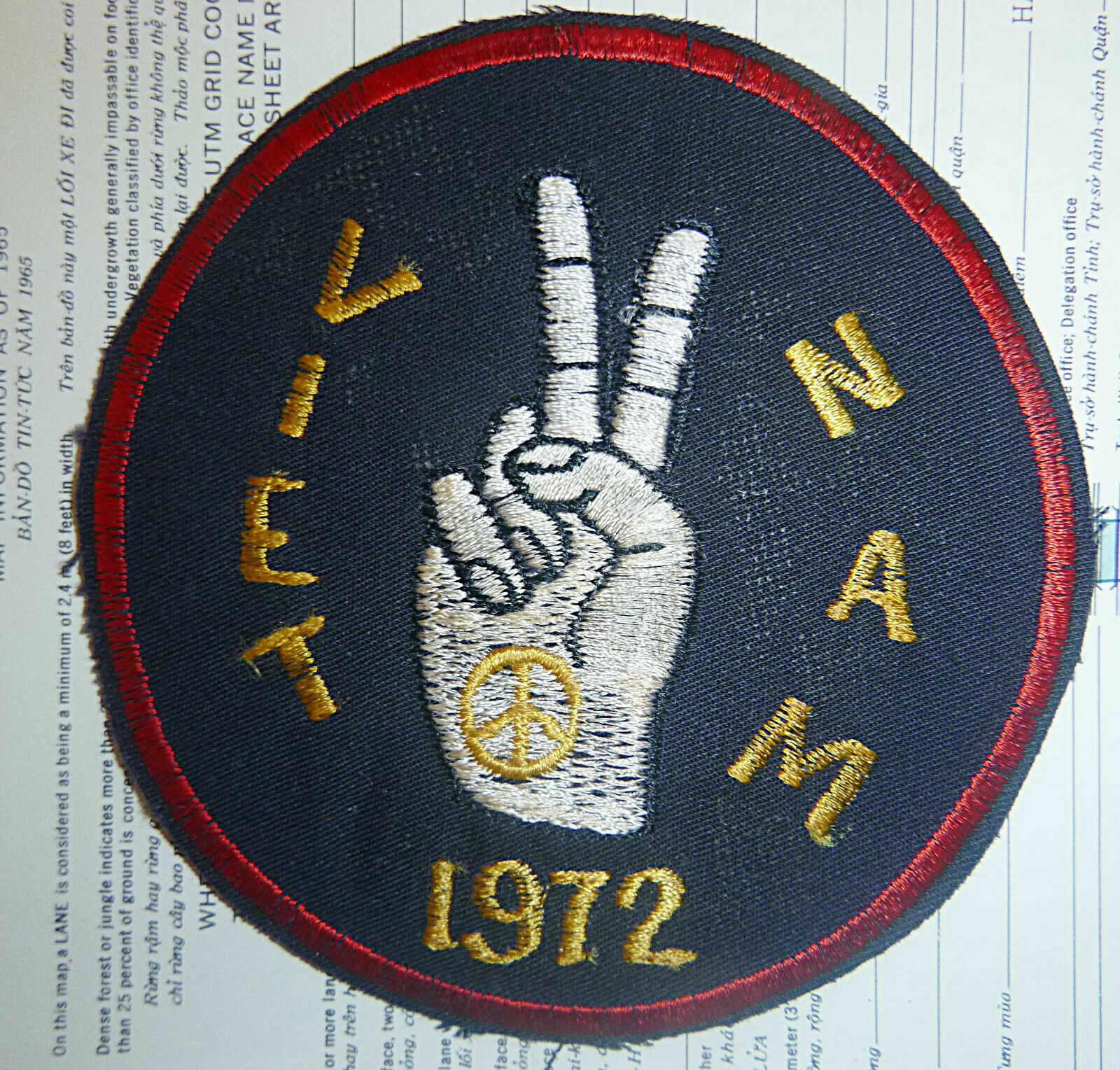 Peace Patch - 1972 - Us Invasion Of Laos - Ussf Lam Son 719 - Vietnam War - 5764