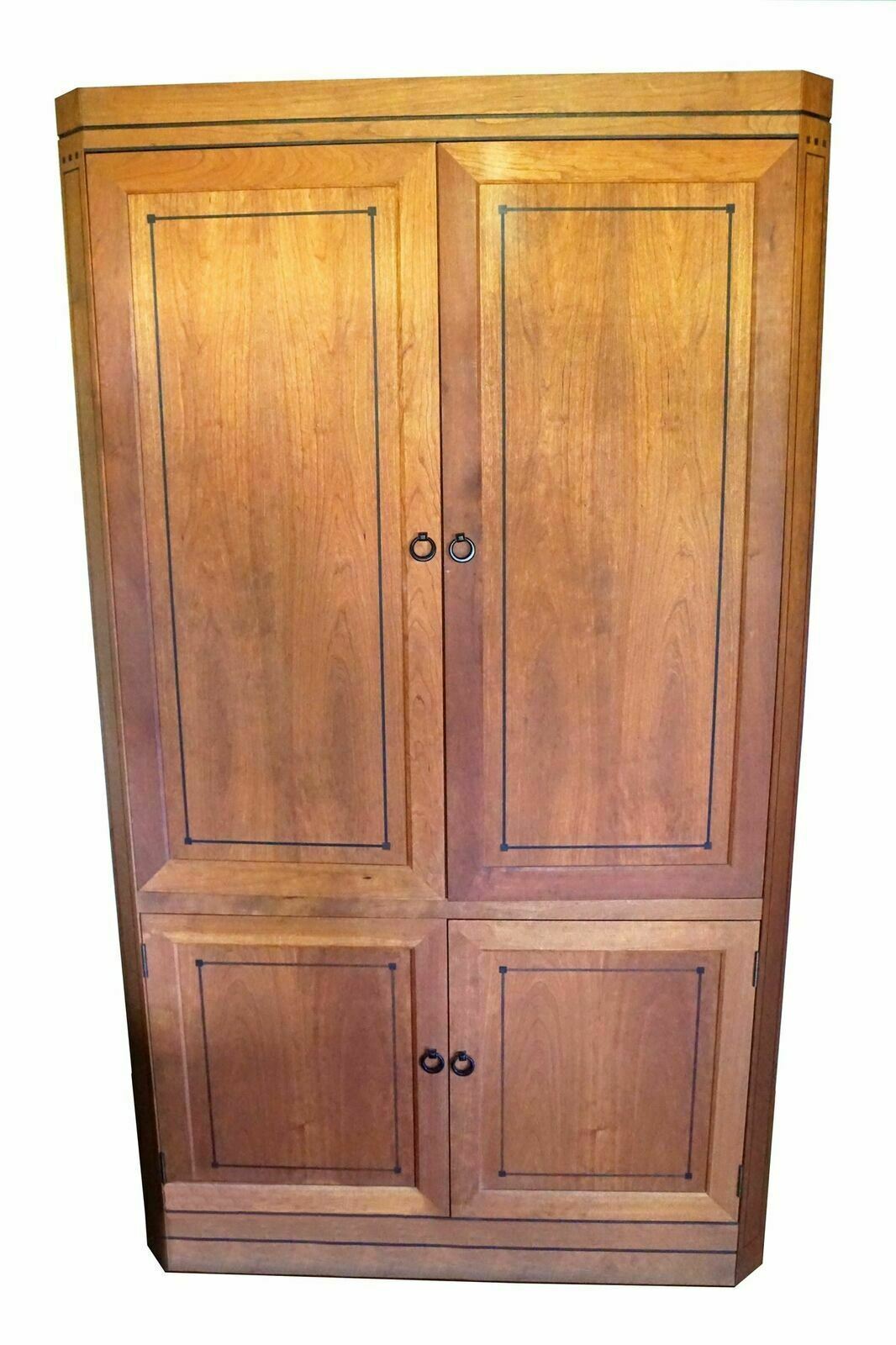 Stickley Arts & Crafts Mission Cherry Wood Television Cabinet Armoire