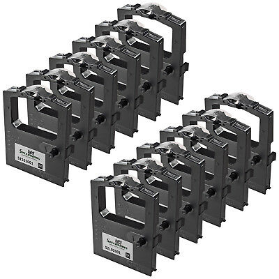 For Okidata 52102001 12pk Black Printer Ribbon Cartridges