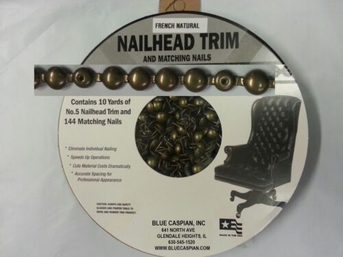 30 Feet Upholstery French Natural Tackstrips Roll Nail Strip Nailhead Trim