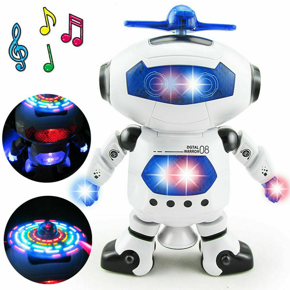Dancing Robot Toys For Boys Kids Toddler Musical Light Toy Birthday Xmas Gift Us