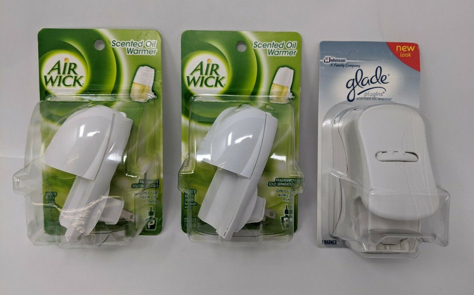 Air Wick Glade Scented Oil Warmer Units Plugin Set Of 3 Brand New