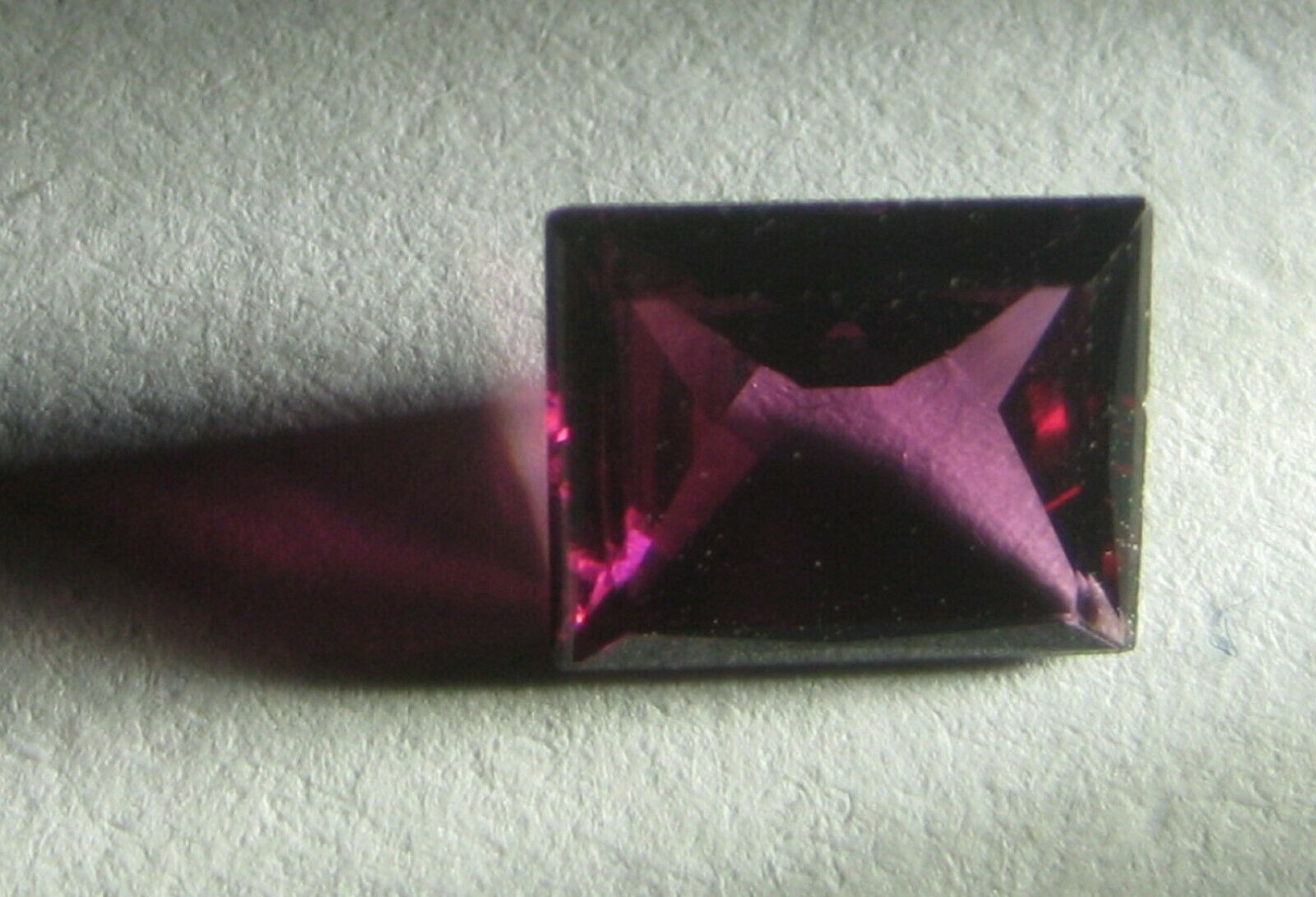 1.5 Cts Natural Red Garnet Loose Gemstone Square Faceted