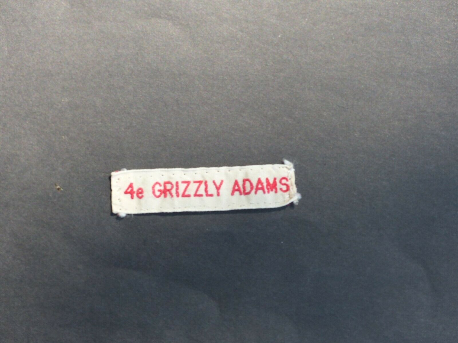 Used Vintage Scouts 4e Grizzly Adams Scout Group Woven Badge Strip Patch French