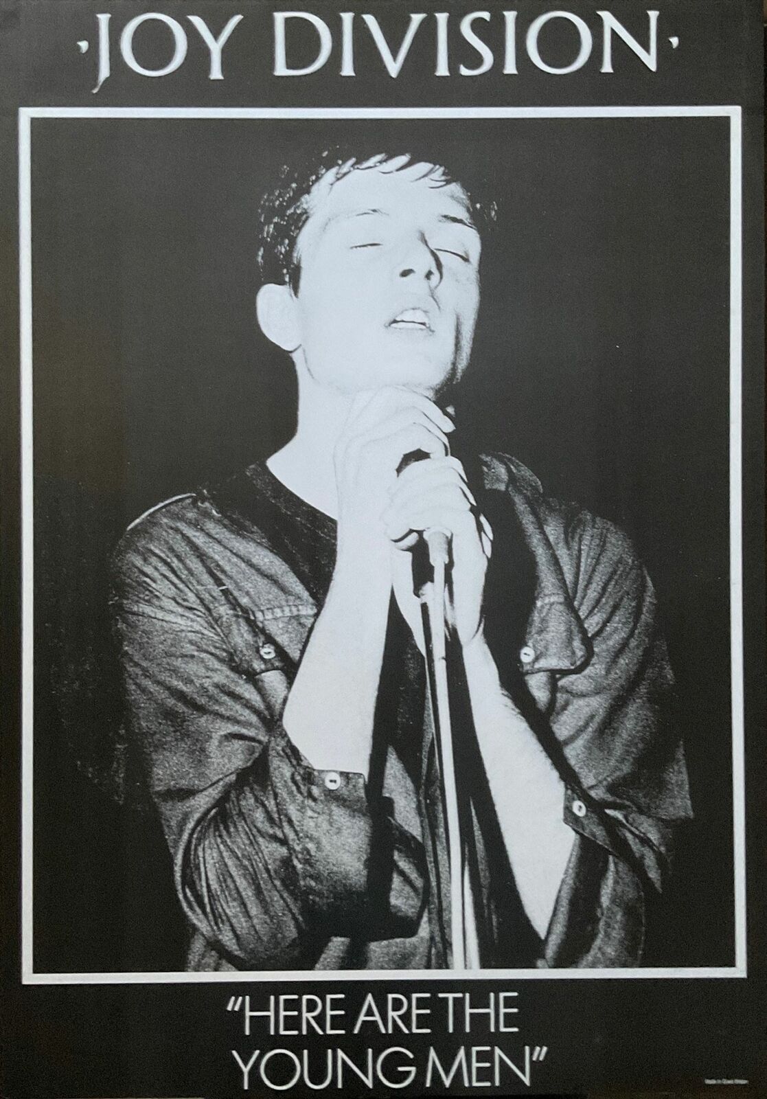 Joy Division “here Are The Young Men” Vintage Out Of Print Poster 24.5 X 35 Blac