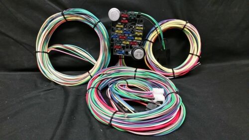 21 Circuit Ez Wiring Harness Chevy Mopar Ford Hotrods Universal X-long Wires