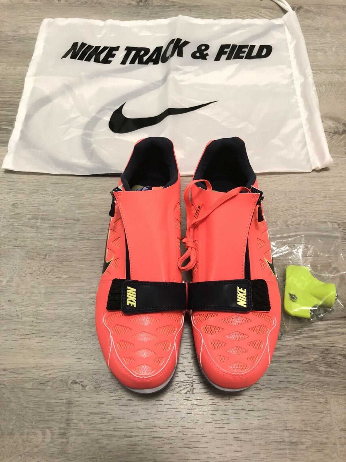New Nike Zoom Lj 4 Long Jump Track & Field Mango Orange Spikes Shoes Mens 7.5