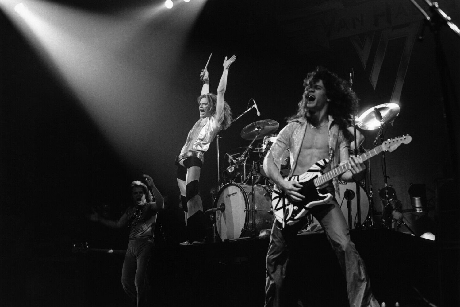 Very Early David Lee Roth Eddie Van Halen 8x10 Photo - Too Cool! Guitar