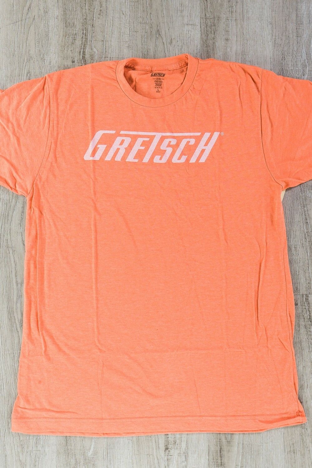 Gretsch Logo T-shirt, Orange, Extra Large (xl) Short Sleeve Tee Apparel Clothing